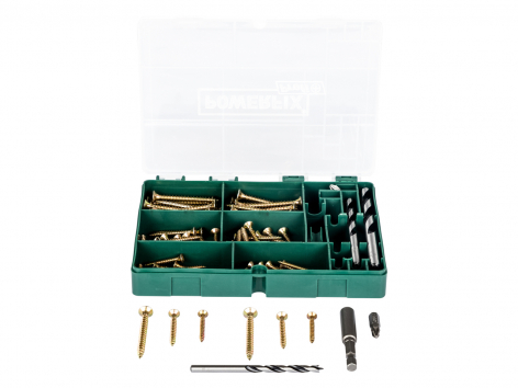 Set viti, punte, tasselli per trapano