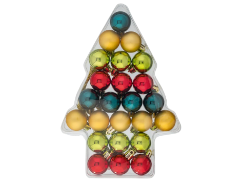 Palline natalizie, 24 pezzi