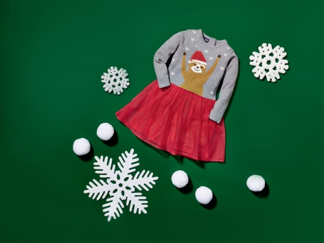 Vestito natalizio da bambina