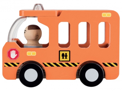 Veicolo in legno con personaggi