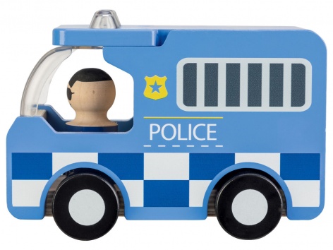 Veicolo in legno con personaggi