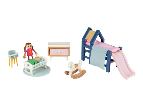 Set mobili in miniatura o set personaggi per casa bambole