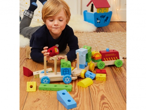 Pista per biglie, arca di Noè o trenino con costruzioni