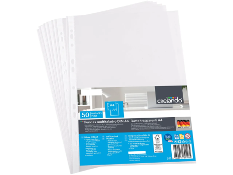 Buste trasparenti A4, 50 pezzi