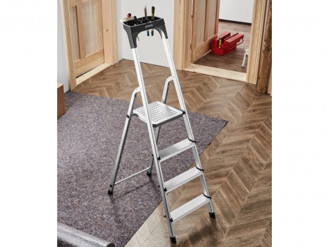 Scala in alluminio a 4 gradini