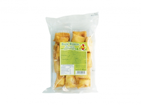 Bugie ripiene alla mela o ai frutti di bosco