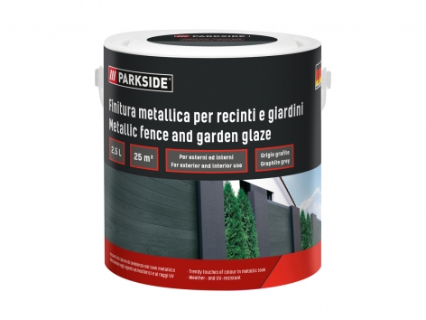 Finitura metallica per recinti e giardini