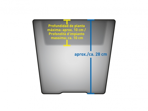 Vaso luminoso a energia solare