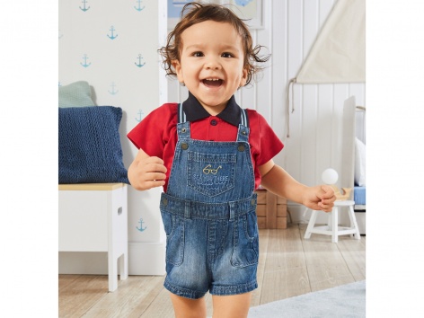 Salopette in jeans da bambino