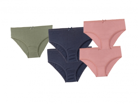 Slip da bambina, 5 pezzi