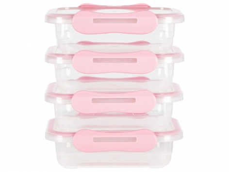 Set contenitori salvafreschezza con chiusura ermetica