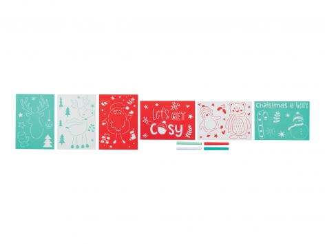 Set sagome e pennarelli per finestre