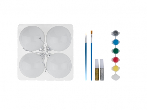 Set per dipingere le palline natalizie