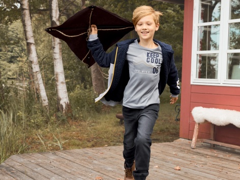 Felpa in pile da bambino