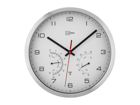 Orologio da parete radiocontrollato con termometro ed igrometro