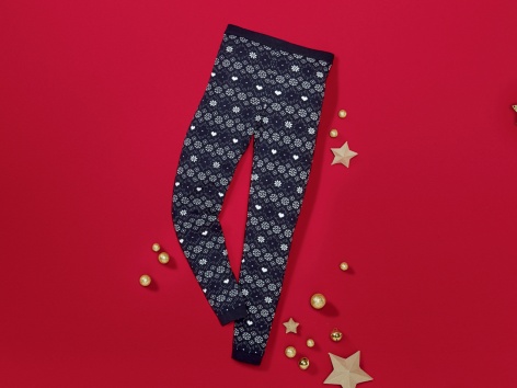 Leggings natalizi da bambina