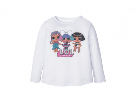 Maglia a maniche lunghe da bambina  "LOL, Hello Kitty, Looney Tunes"