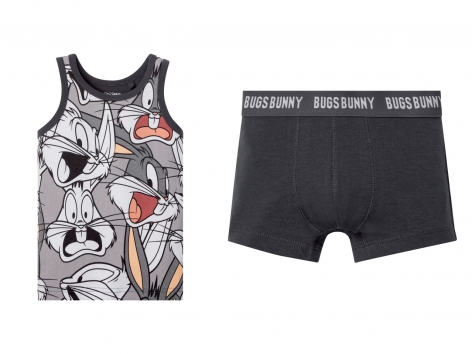 Coordinato intimo da bambino "Bugs Bunny, Cattivissimo me, Batman"