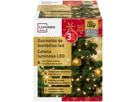 Catena luminosa 50 LED
