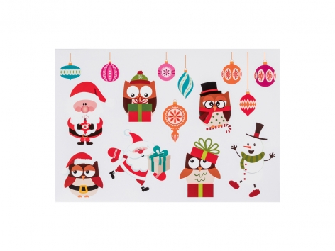 Decorazioni natalizie adesive