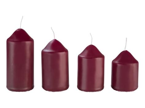 Candele natalizie, 4 pezzi