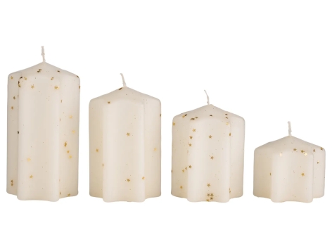 Candele natalizie, 4 pezzi