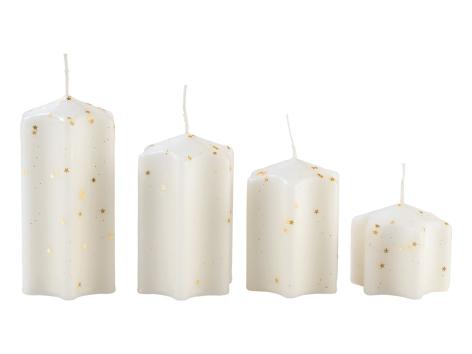 Candele natalizie, 4 pezzi