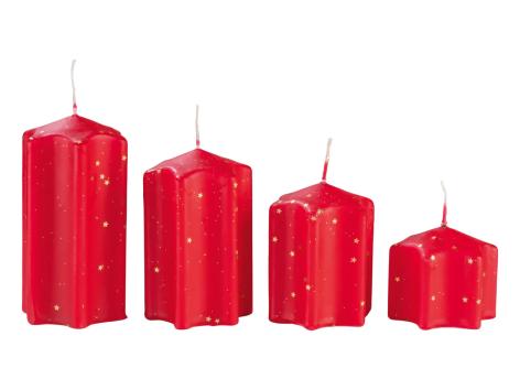 Candele natalizie, 4 pezzi