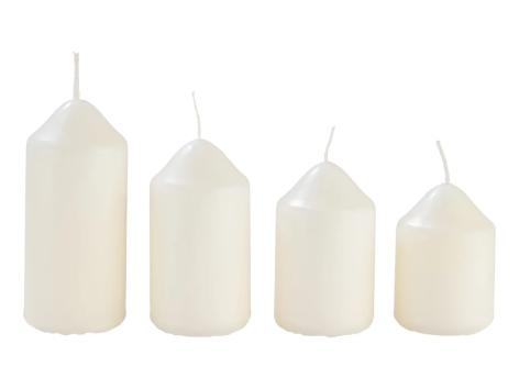 Candele natalizie, 4 pezzi