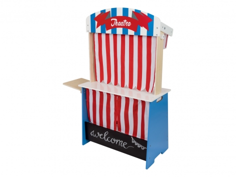 Bancarella o negozio teatro in legno