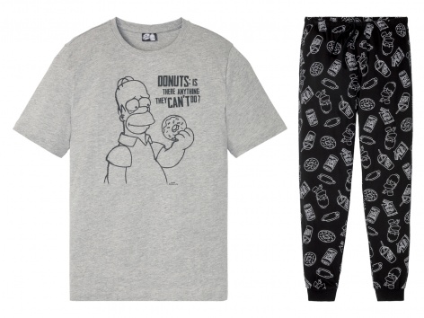 Pigiama da uomo "Batman, Jurassic World, The Simpsons"