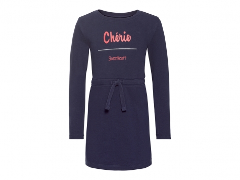 Vestito in felpa da bambina