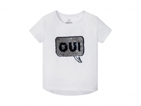 T-Shirt da bambina con paillettes