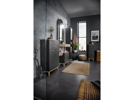 Mobiletto da bagno con 2 ante e 2 cassetti