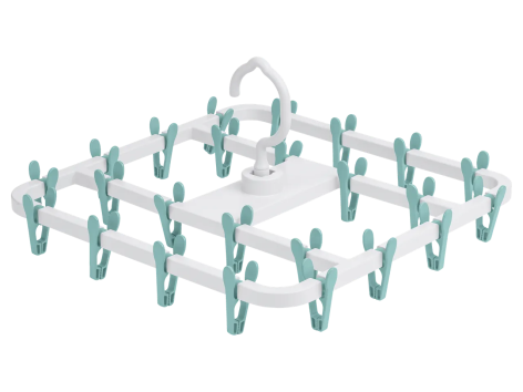 Appendiabiti multiplo o mini stendibiancheria con mollette