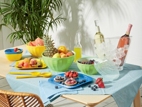 Set ciotole con coperchio, 3 pezzi