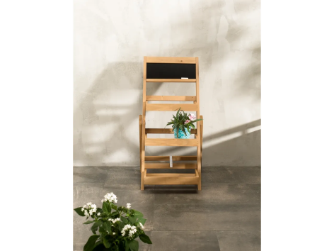 Scaffale in legno per fiori e piante