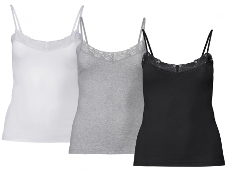 Top con pizzo da donna