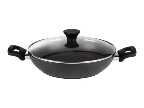 Tegame con coperchio in vetro