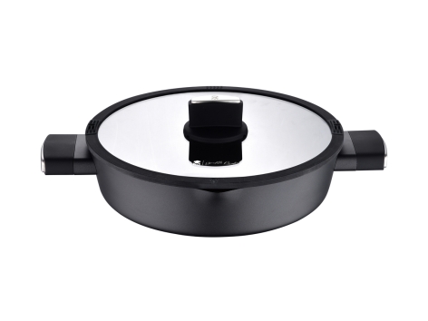 Tegame con coperchio in vetro