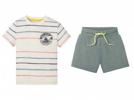Completo t-shirt e pantaloncini da bambino