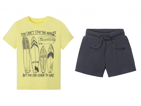 Completo t-shirt e pantaloncini da bambino