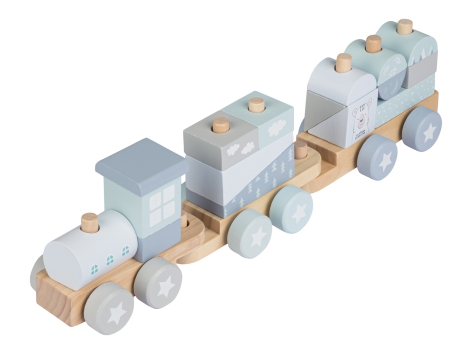 Gioco ad incastro o trenino in legno