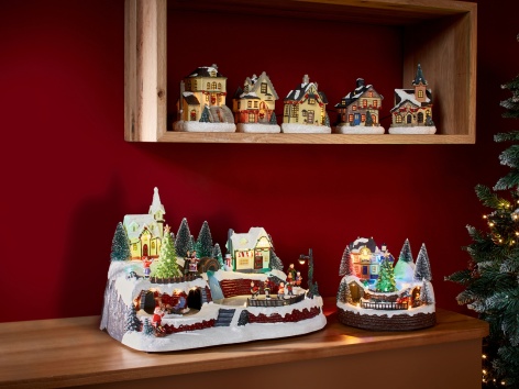 Paesaggio natalizio a LED grande