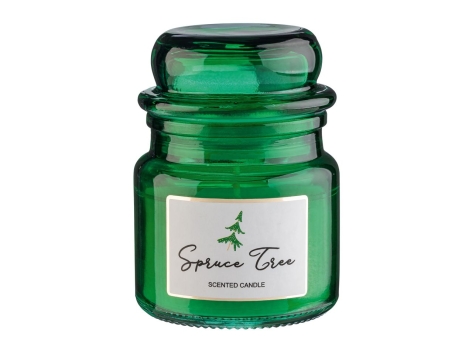 Candela profumata in vasetto con coperchio