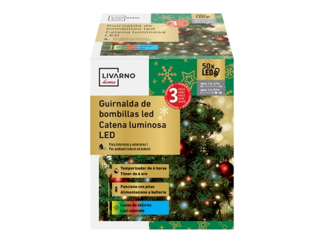 Catena luminosa 50 LED