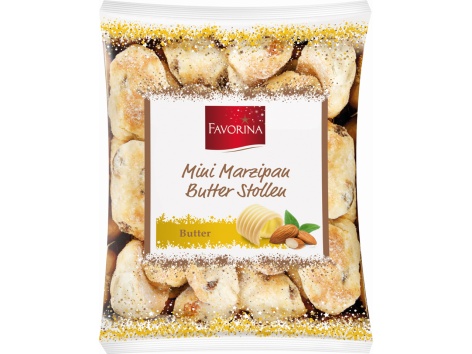 Mini-Stollen di burro ripieno di marzapane