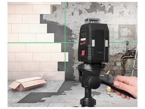 Livella Laser Verde 4x360° Autolivellante IP54 Con Treppiede - Foto 4
