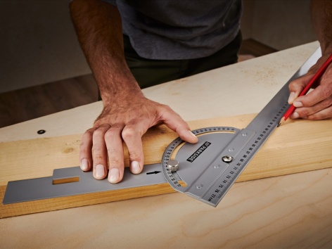 Livella, set squadre o guida di bloccaggio e di taglio