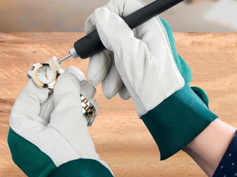 Smerigliatrice doppia con albero flessibile